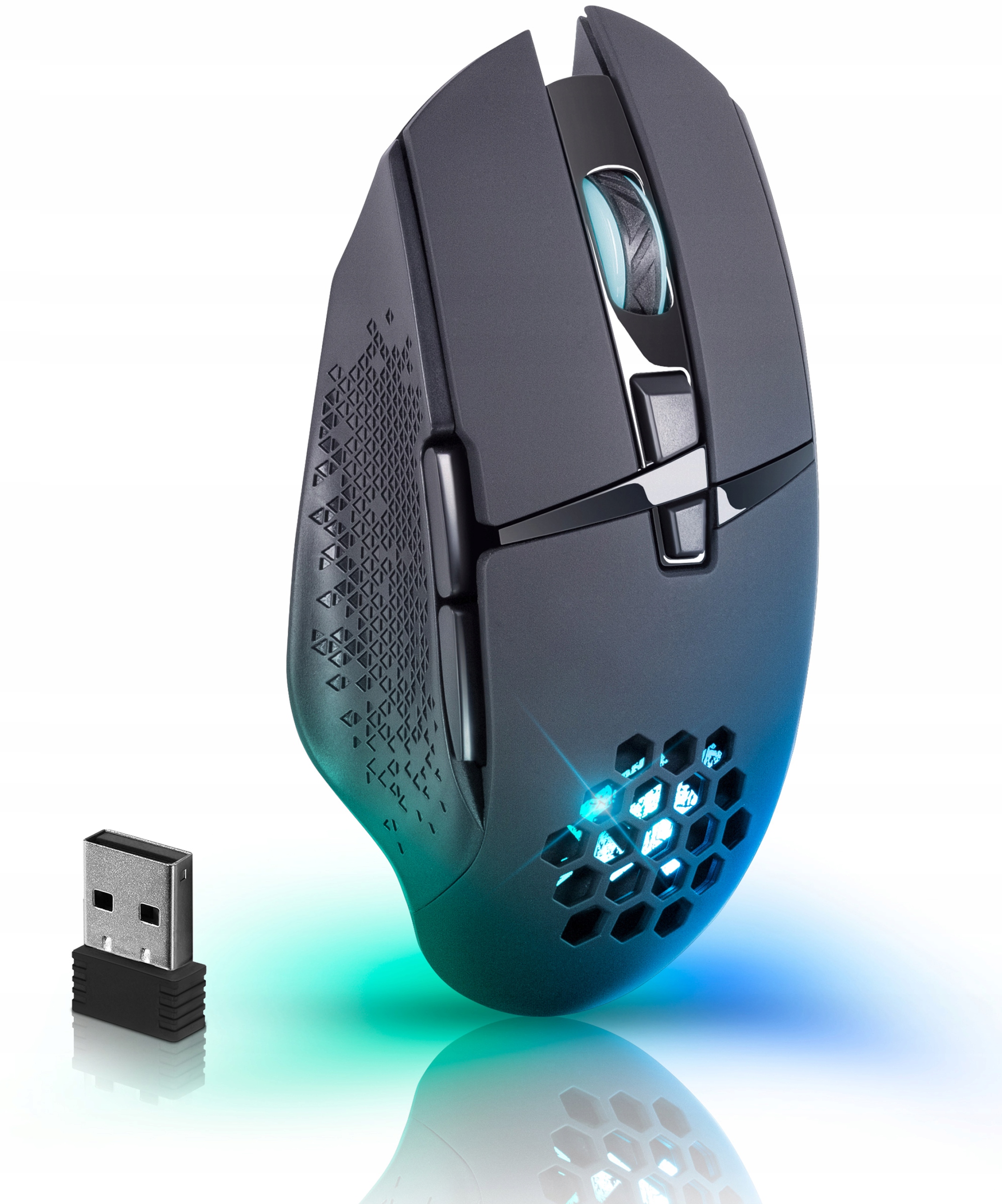

Mysz Bezprzewodowa Gamingowa Myszka dla Graczy Led