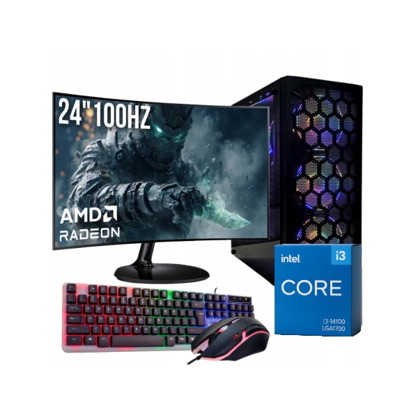 Počítačová sada Adronix i3-14100F 16 Gb RX580 Windows 11