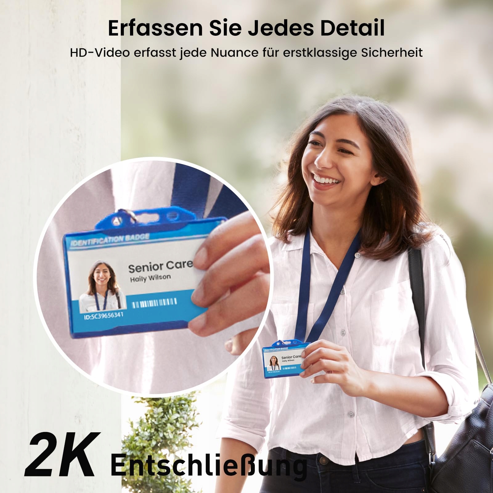 AOSU Wideodomofon 2K HD Bezprzewodowy Kamera 170° PIR Alexa WiFi 2W Audio — miniatura 3
