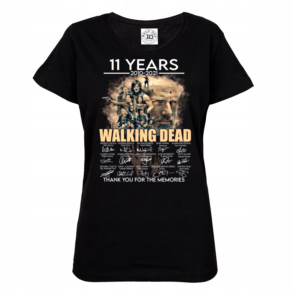 

Damska Koszulka 11 Lat The Walking Dead Autografy