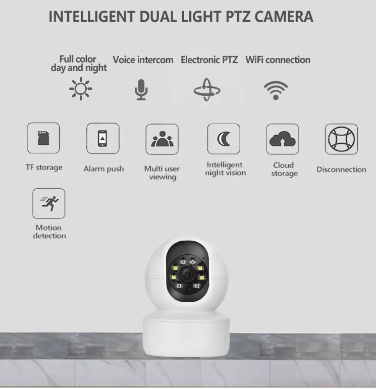 Kamera Wewnętrzna Obrotowa IP 2MP WIFI Monitoring App iCSee Model Monitor
