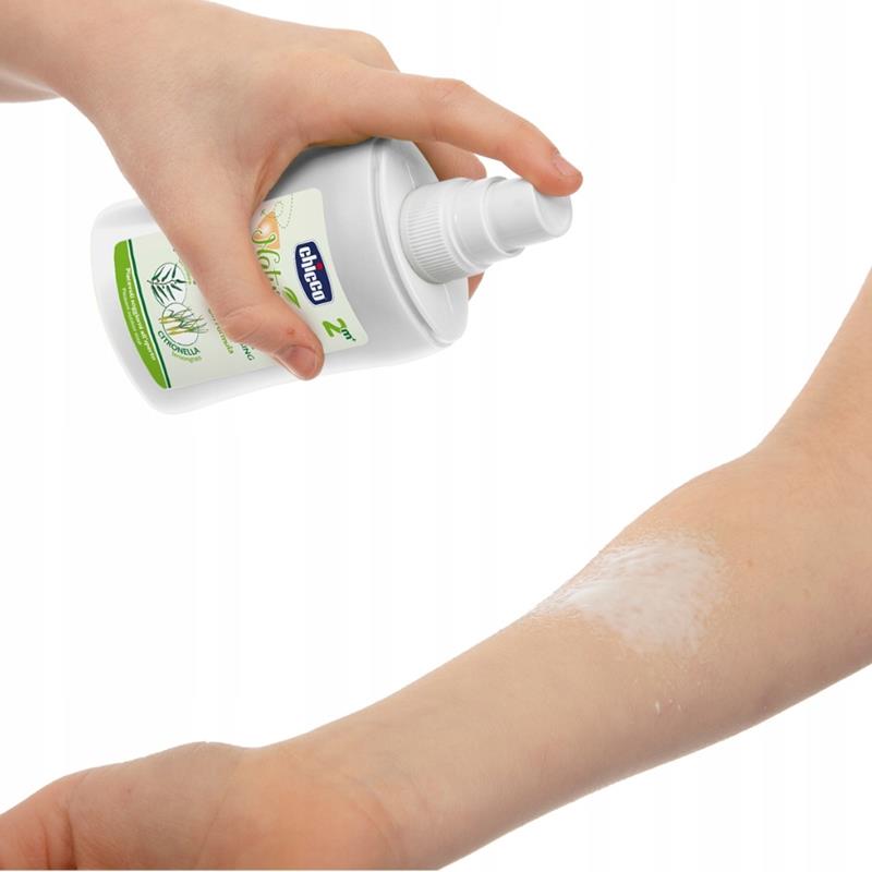 CHICCO SPRAY PRZECIW KOMAROM NA KOMARY 3M+ 100 ml Wiek dziecka 3 m +