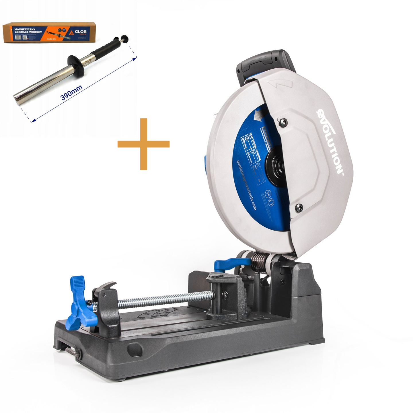 Przecinarka tarczowa Evolution S355CPS do metalu 355mm Zbieracz Wiórów