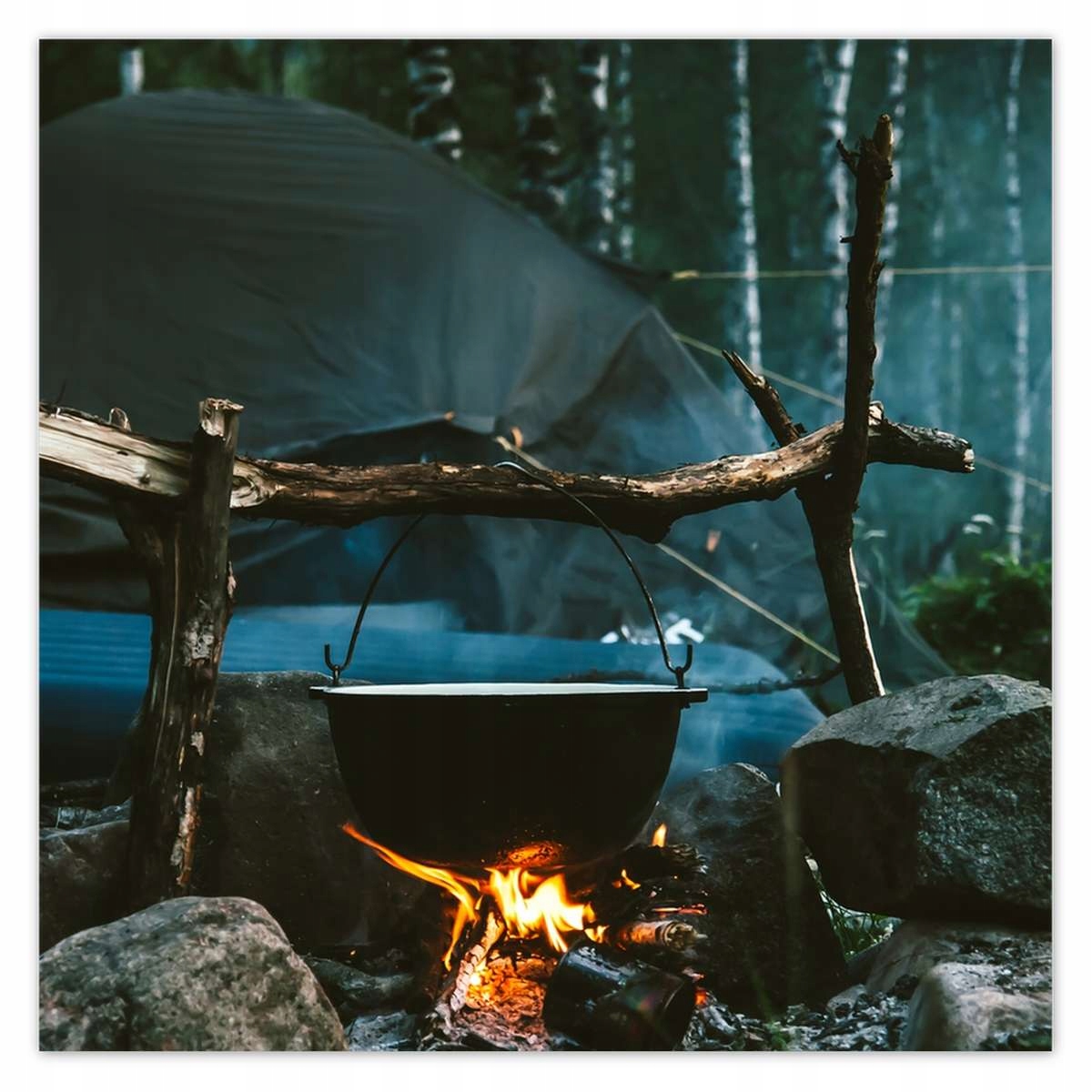 100x100-as matricák - Táborhely éjszaka, erdő, tűz, • Ár, Vélemények ...