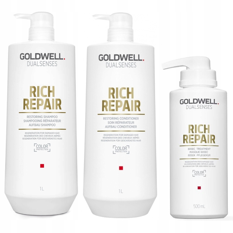 Goldwell Rich Repair šampon 1000 ml kondicionér 1000 ml maska 500 ml