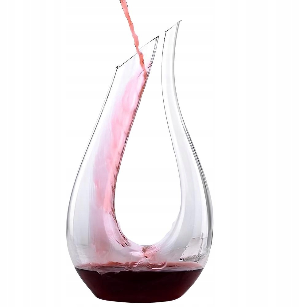 Karafa na dekantér vína 1,5 L krištáľové sklo elegantná kanvica na servo