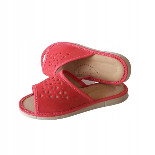 KLAPKI PANTOFLE KAPCIE DAMSKIE SKÓRZANE GÓRALSKIE