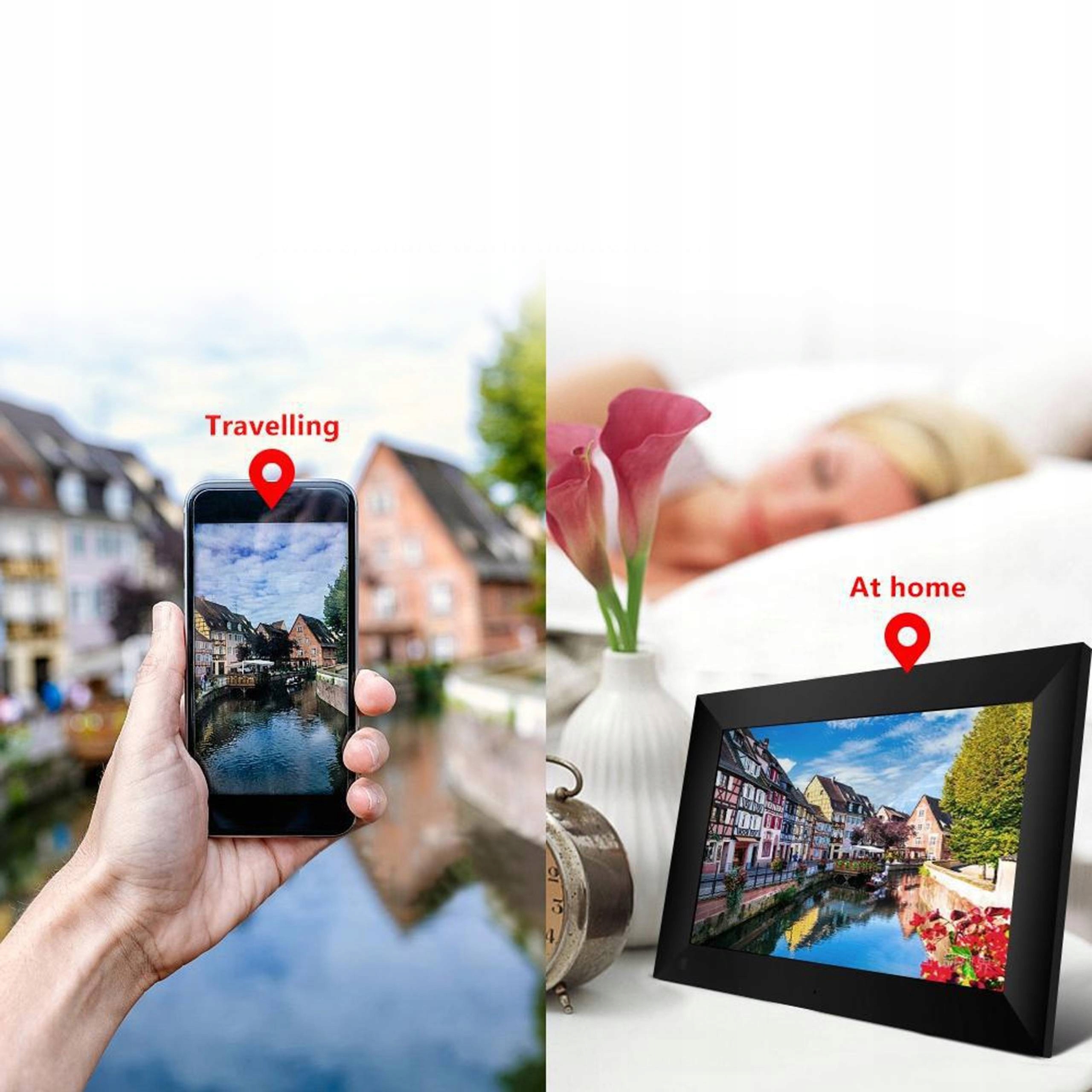 RAMKA CYFROWA NA ZDJĘCIA 10,1 CALA FRAMEO CZARNY Model T50