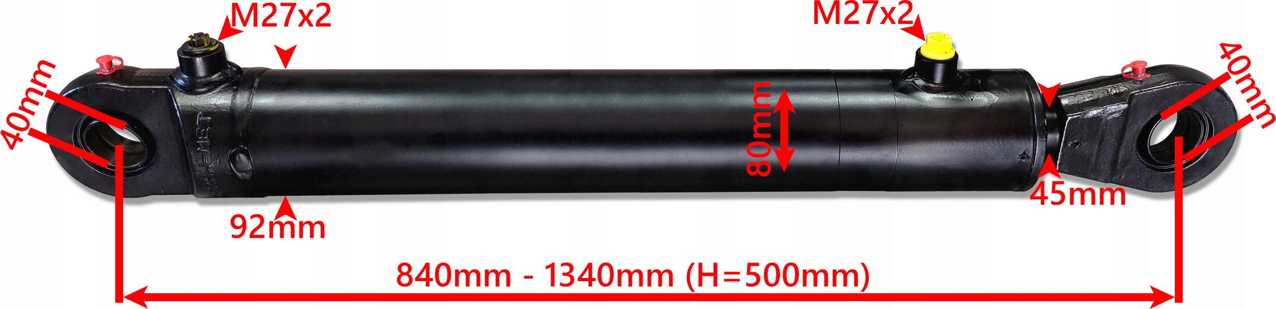 SIŁOWNIK HYDRAULICZNY CYLINDER TROLL SKOK 500 2-ST Marka wózka Inna