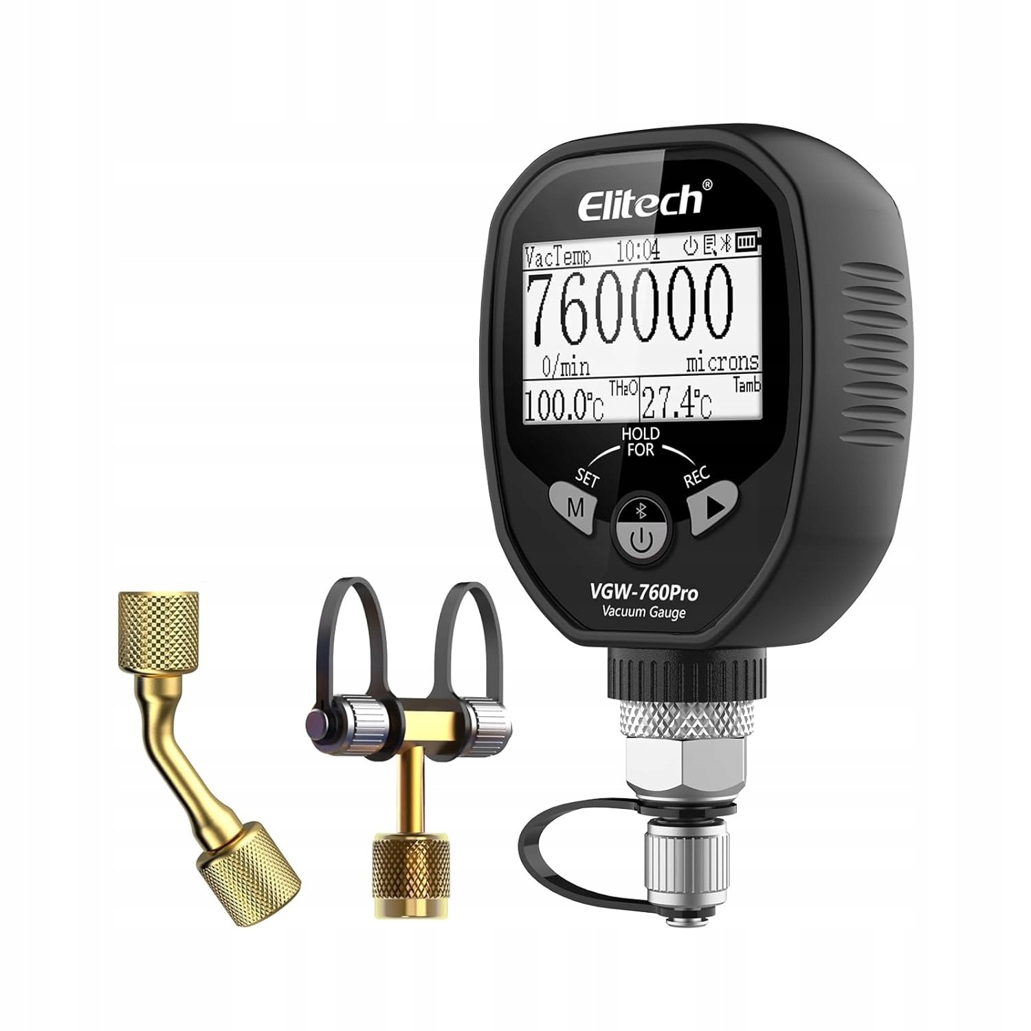 Elitech VGW-760Pro vákuový merač Hvac vakuometr aplikácia offline obrazovka