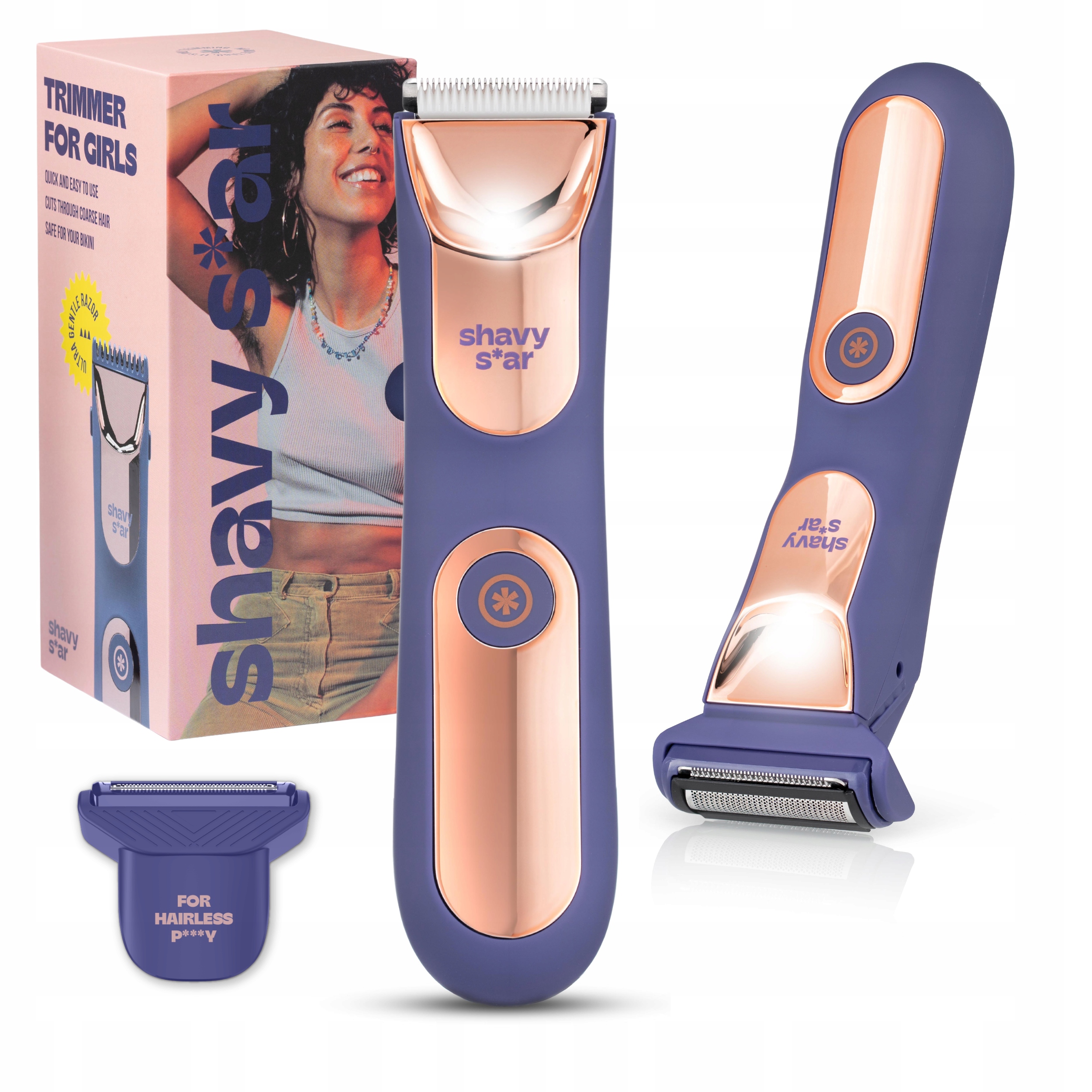 Golarka Damska Shavy Star Maszynka depilator trymer do ciała pach Bikini