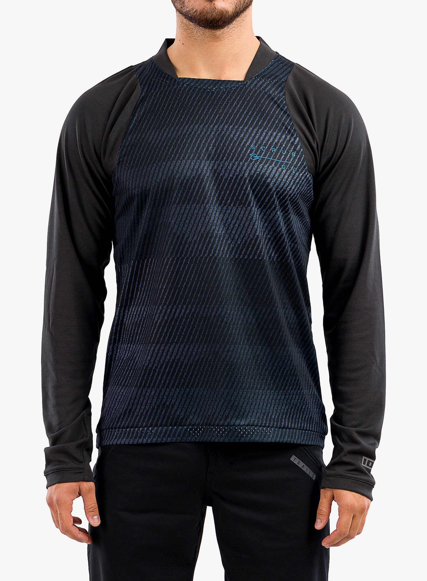 Tričko s dlouhým rukávem Ion Scrub L/s black S