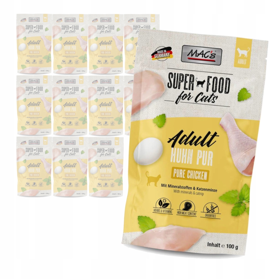 MAC's Cat Mokré Krmivo Pro Kočky kočky s kuřecím masem 12x100g