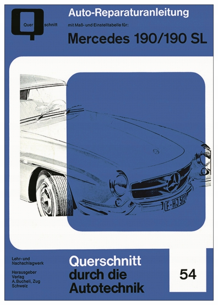 Mercedes 190 190sl W121 1955-63 Надувний човен instr napr