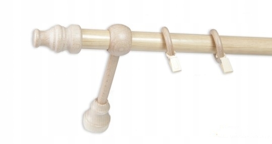 

Karnisz Drewniany 28 mm pojedynczy sosna 160 cm