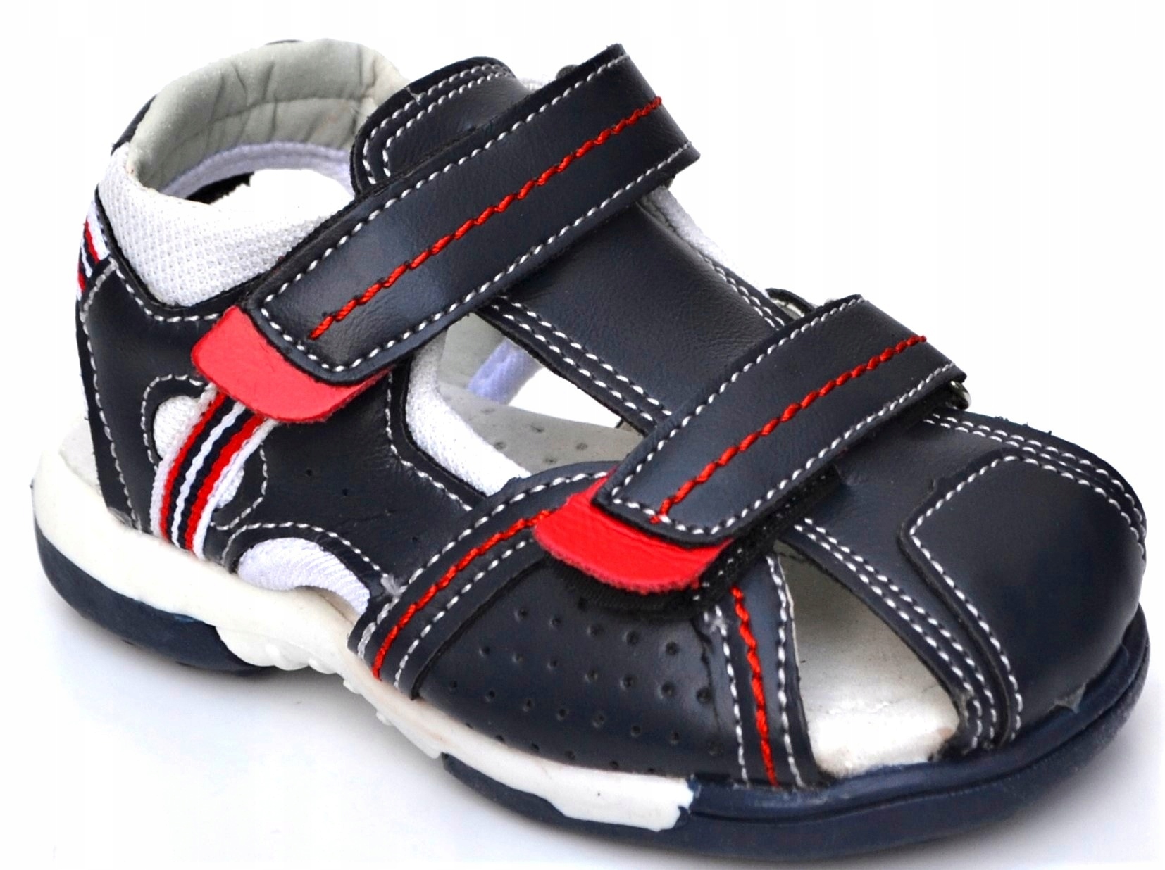 

Sandałki Sportowe skóra rzep profil R-26-16cm