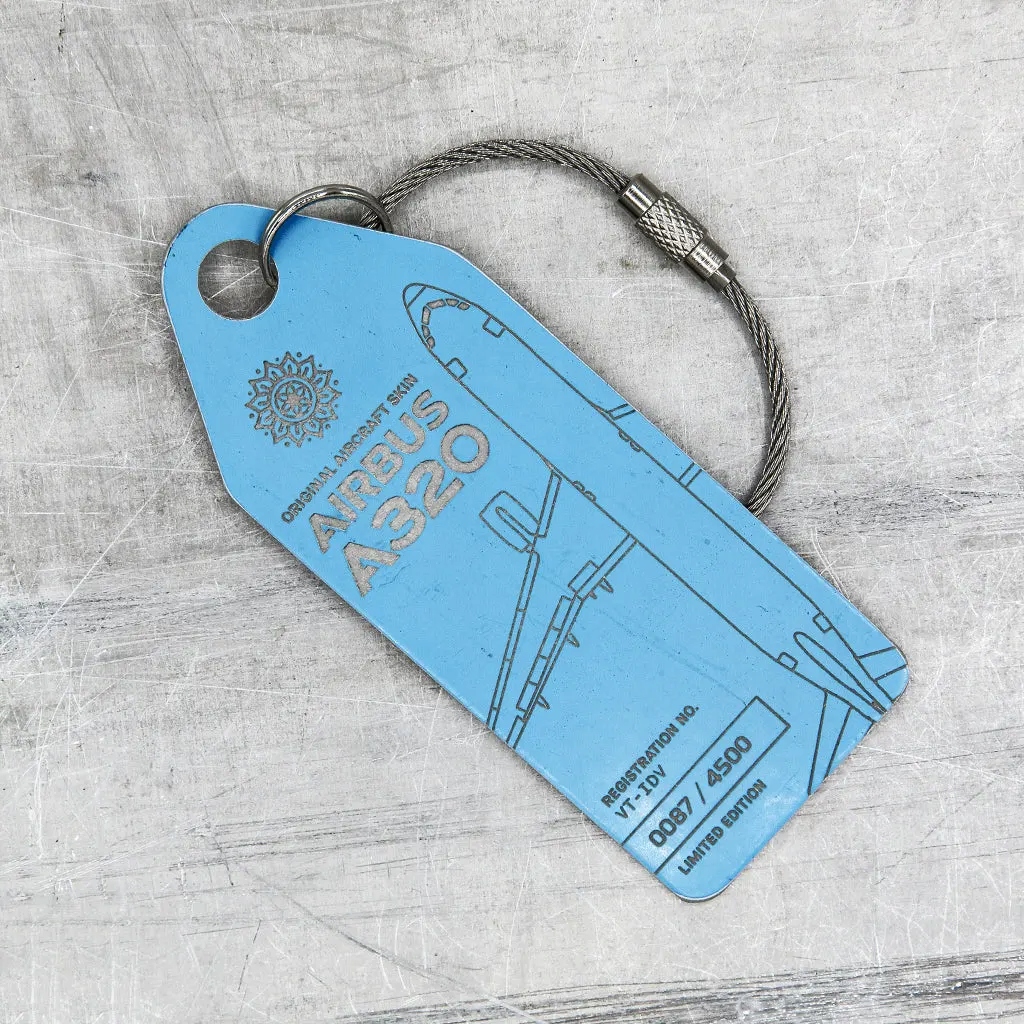 INDIGO AIRBUS A320 VT-IDV AVIATIONTAG (BŁĘKITNY) Marka Inny