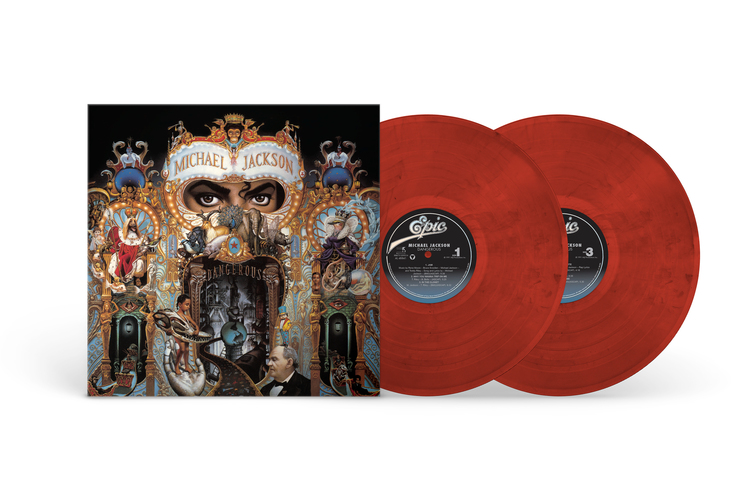 Michael Jackson Dangerous Red Black Swirl Winyl 2LP Limited Edition