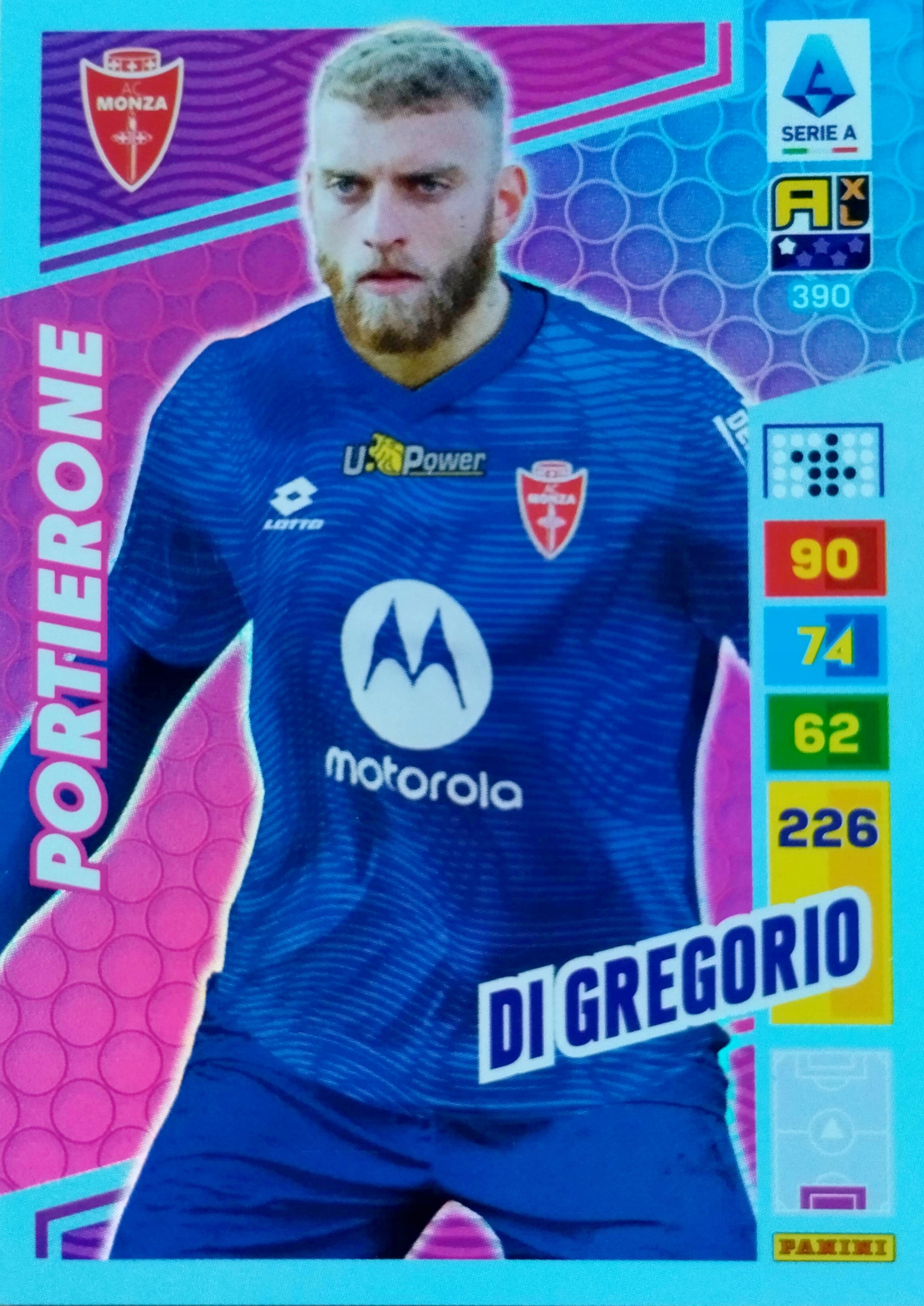 Panini Calciatori Liga Włoska 2023 2024 Portierone 390 DI Gregorio Monza