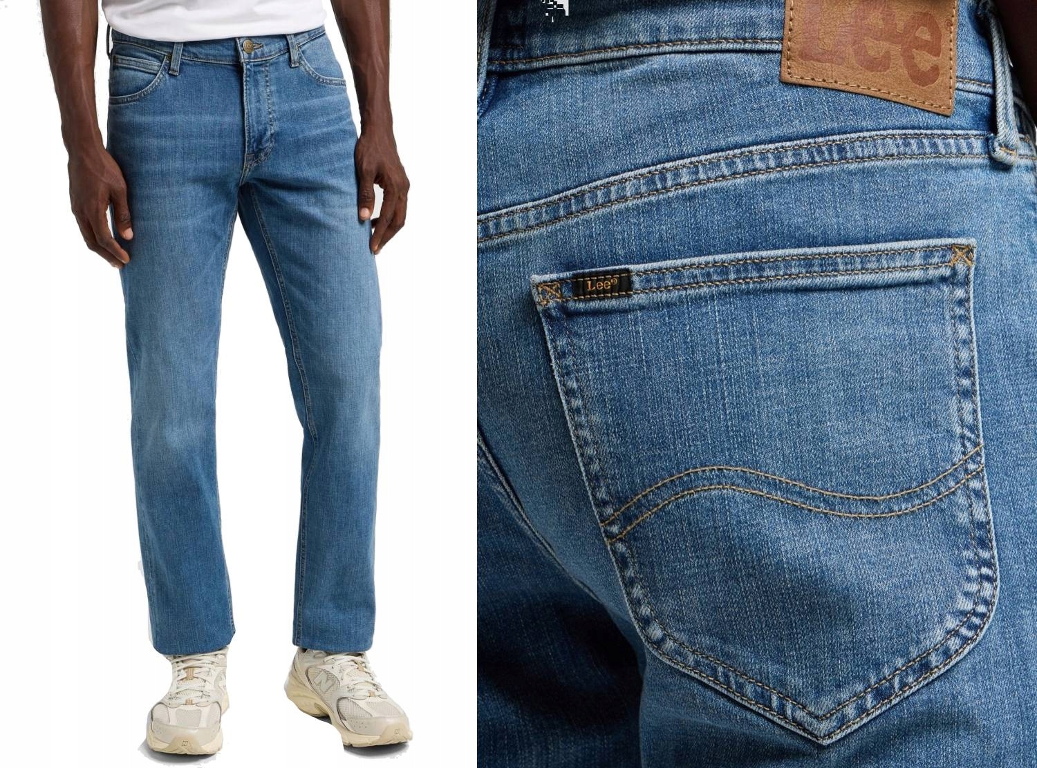 Pánské jednoduché džínové kalhoty Lee Daren Zip Fly Highland W42 L32