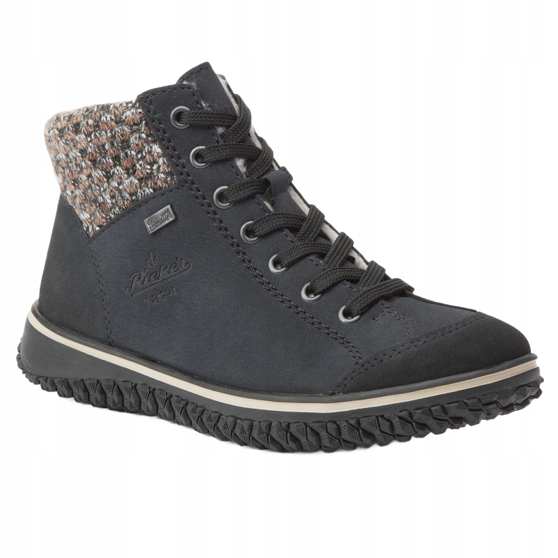 Rieker Dámské Kotníkové Boty Tmavě Modré Se Šněrovacím Zipem 41 J_a