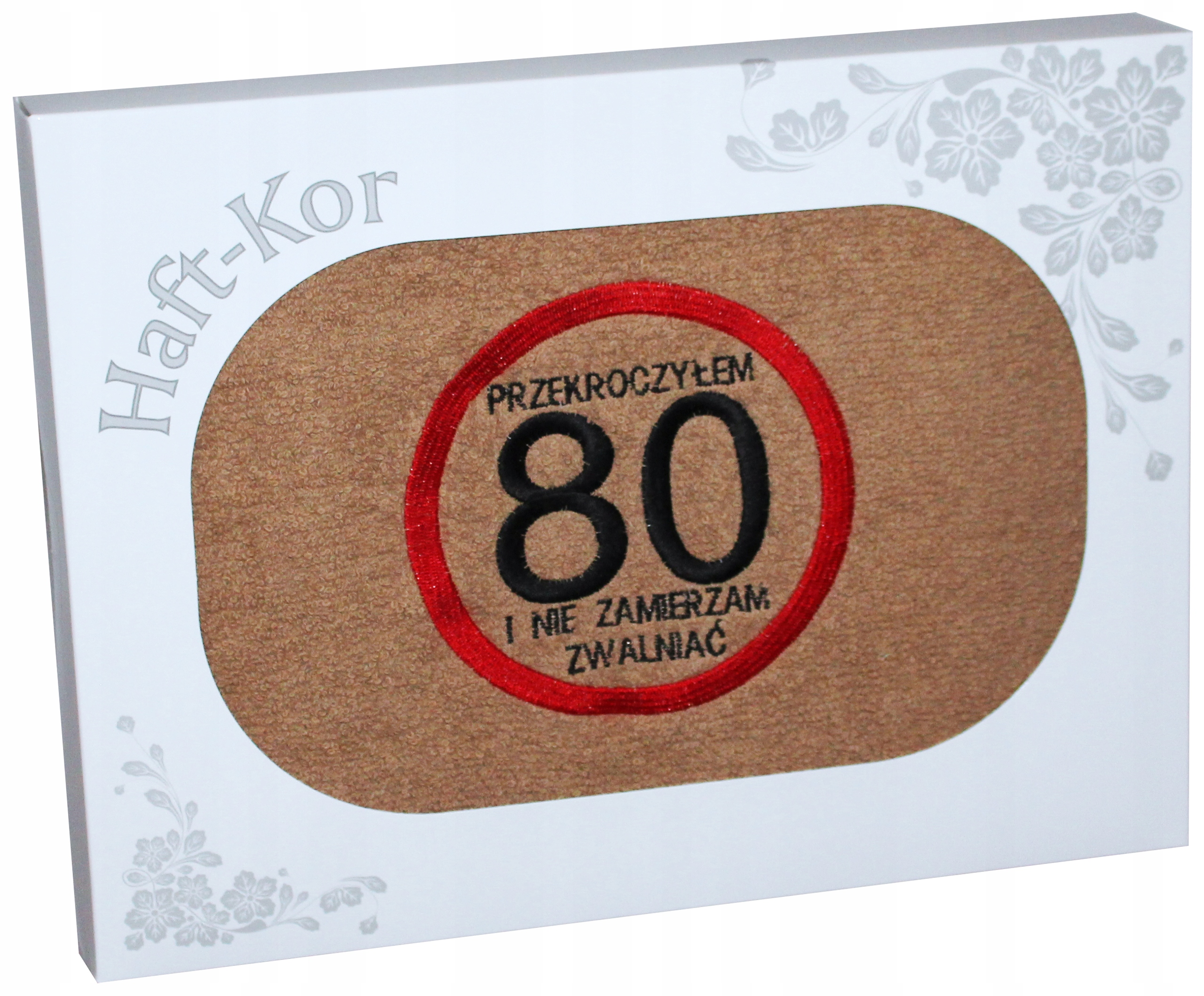 

Ręcznik 70x140 Z Haftem Na Prezent 80 Urodziny