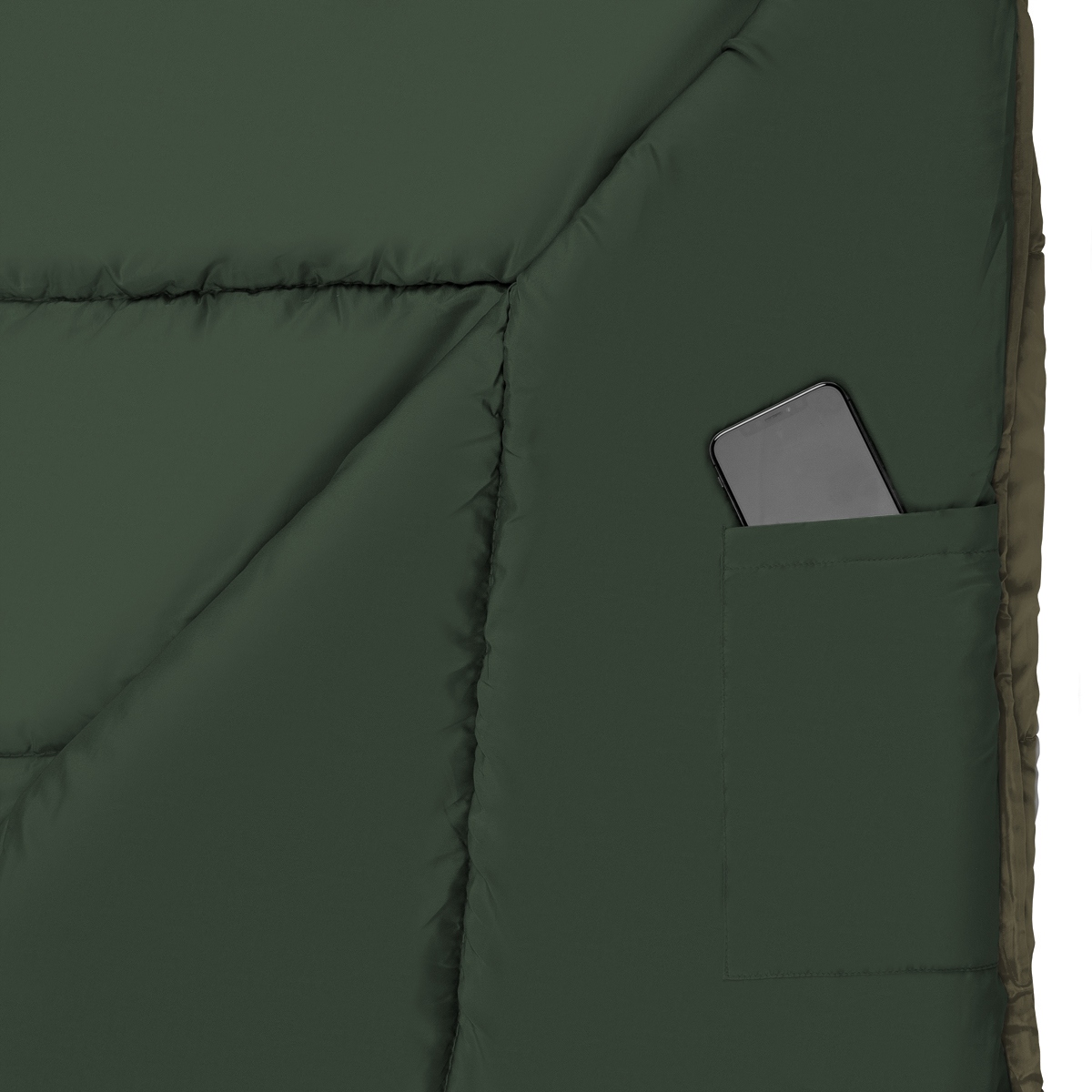 ŚPIWÓR TURYSTYCZNY Z KAPTUREM 220 CM NILS CAMP NC2012 ZIELONY Długość 220 cm