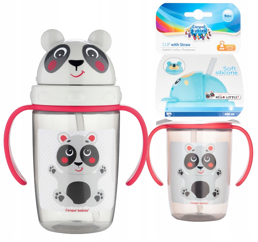 CANPOL BABIES HELLO LITTLE KUBEK Z RURKĄ 400ml 9m+