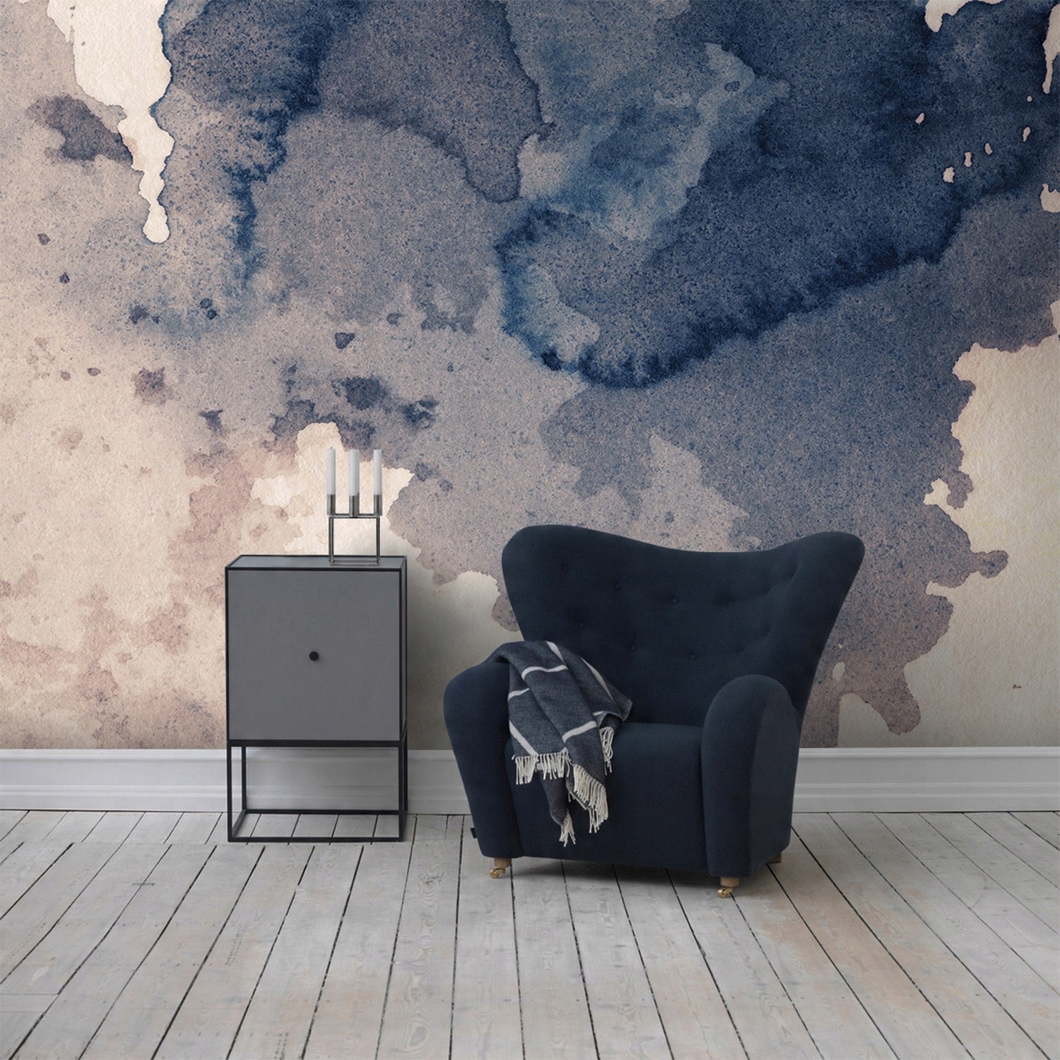 

Tapeta flizelina Odpryski atramentu 250x104 + klej
