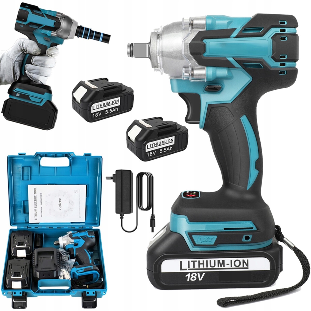 Elektrický Rázový Utahovák 650 N. M 21 V Akumulátorový Pro Autoservis