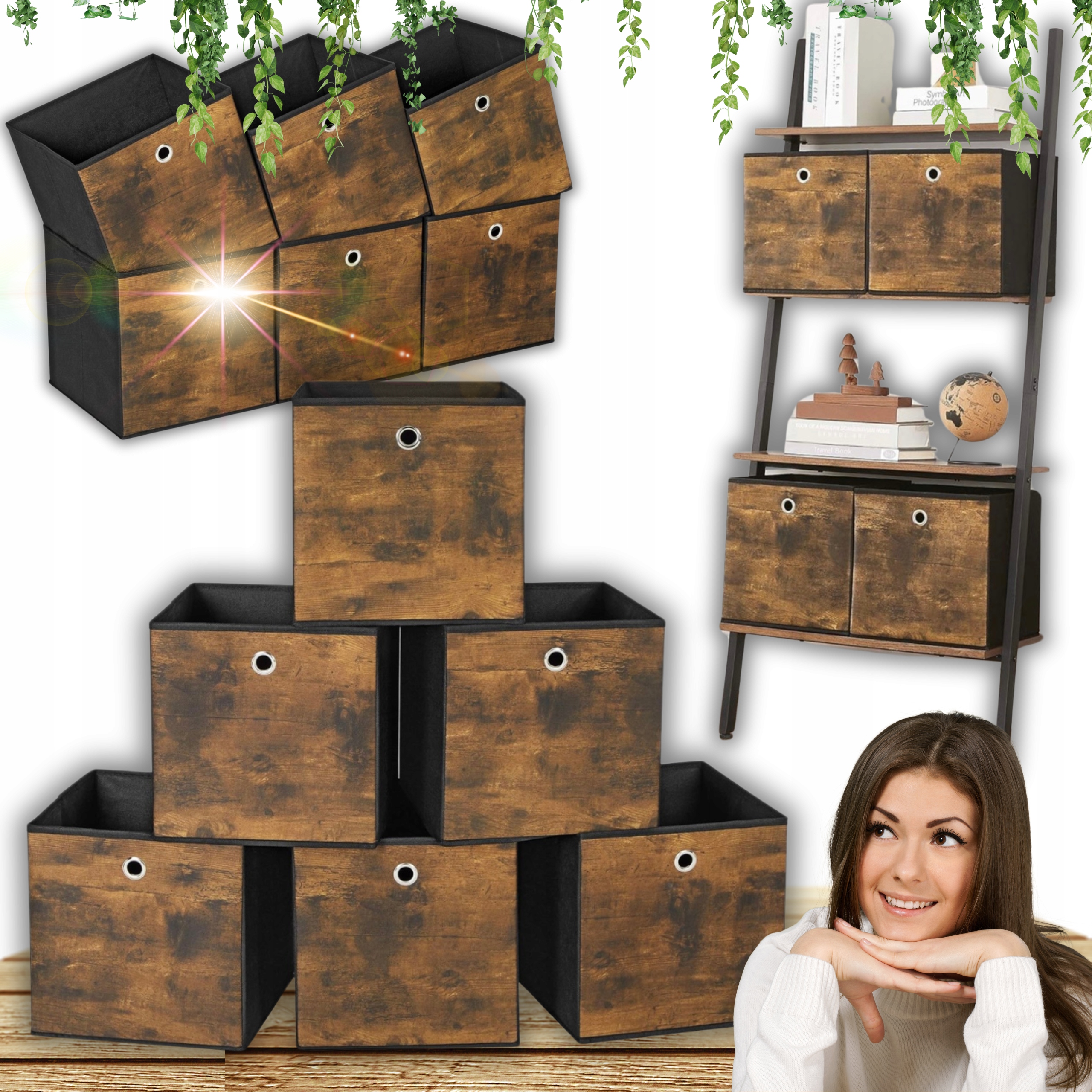 Sada Krabiček, Úložné Boxy, Organizér, Kontejner Na Oblečení, 6 Kusů!