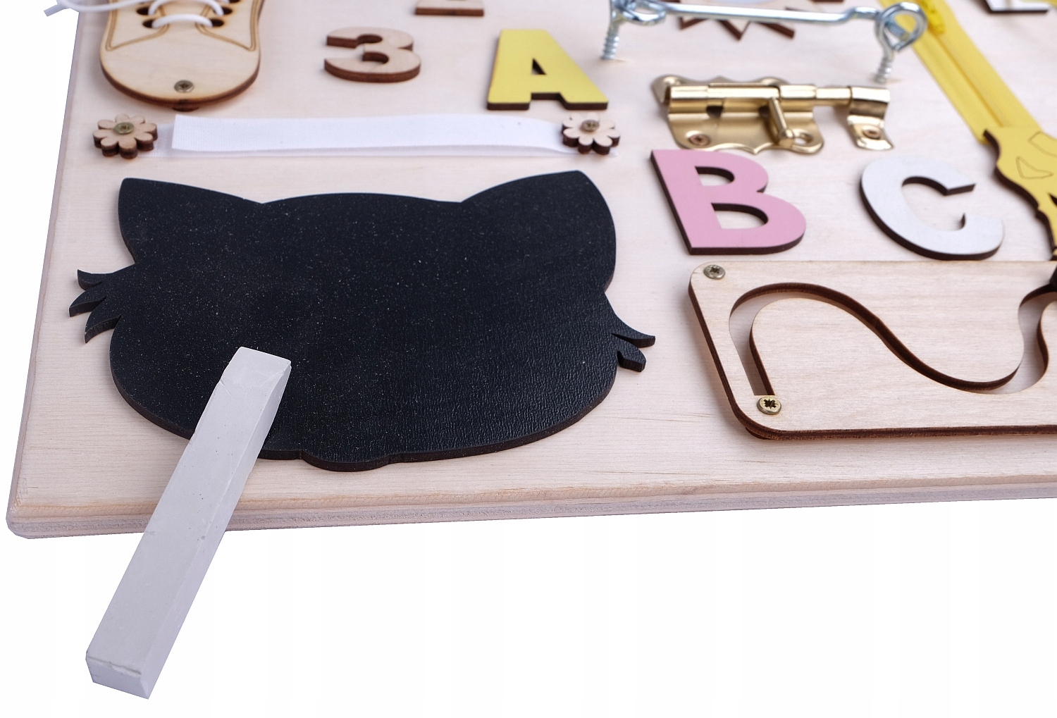 TABLICA MANIPULACYJNA SENSORYCZNA MONTESSORI 17W1 Marka 3toysm