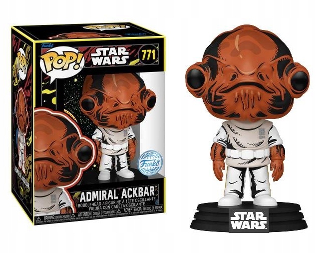 Admiral Ackbar 771 Retro Star Wars Funko Pop! Vinyl
