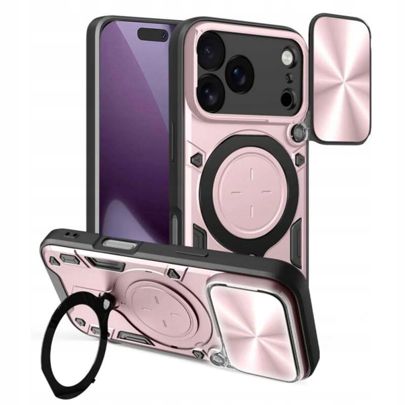 Techsuit CamGuard Pro etui do iPhone 17 Pro Max różowozłoty