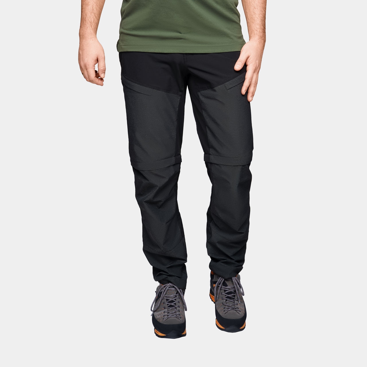 Spodnie trekkingowe męskie odpinana nogawka Alpinus Gisarak czarne 2w1 3XL
