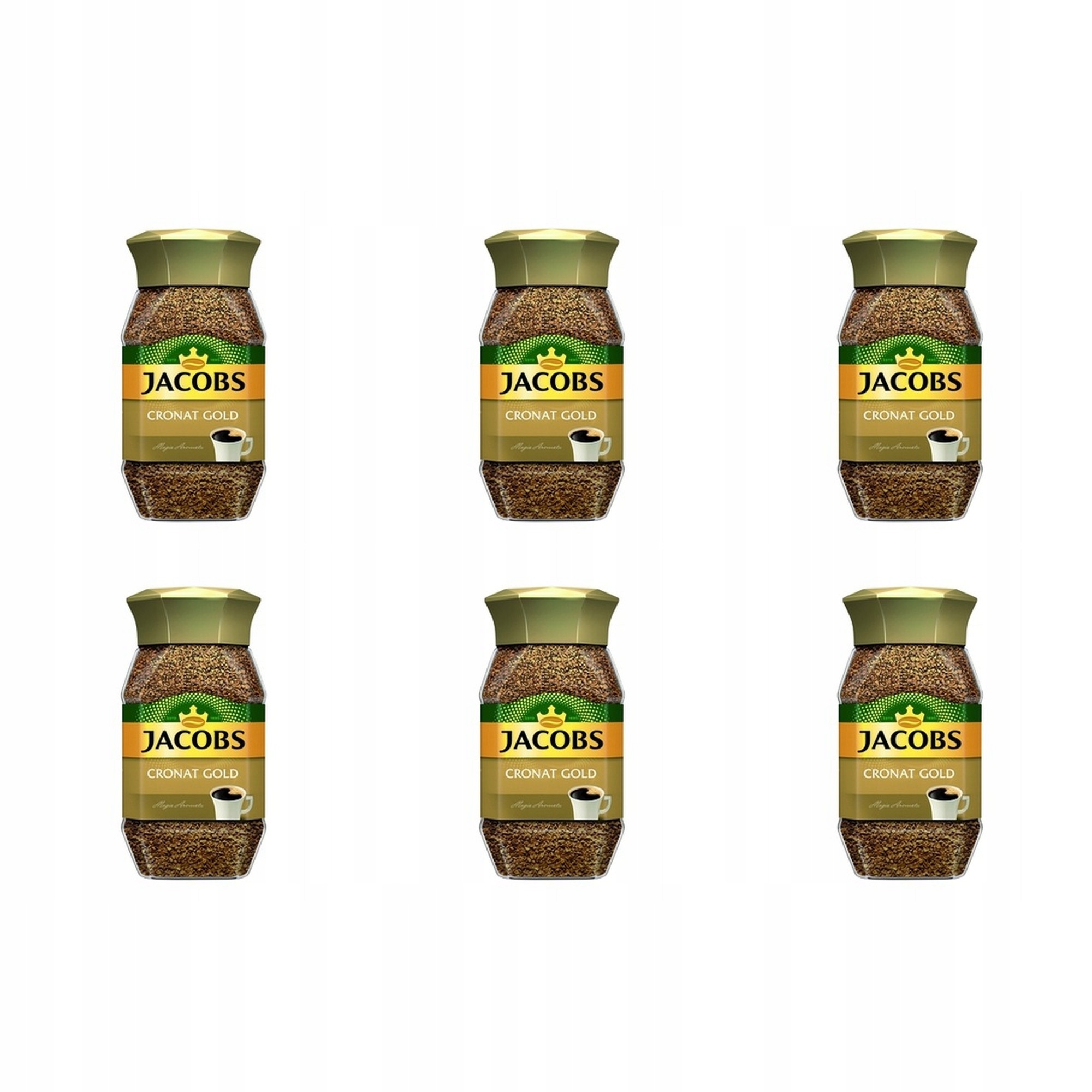 6x 200g Jacobs Cronat Gold Kawa rozpuszczal Karton