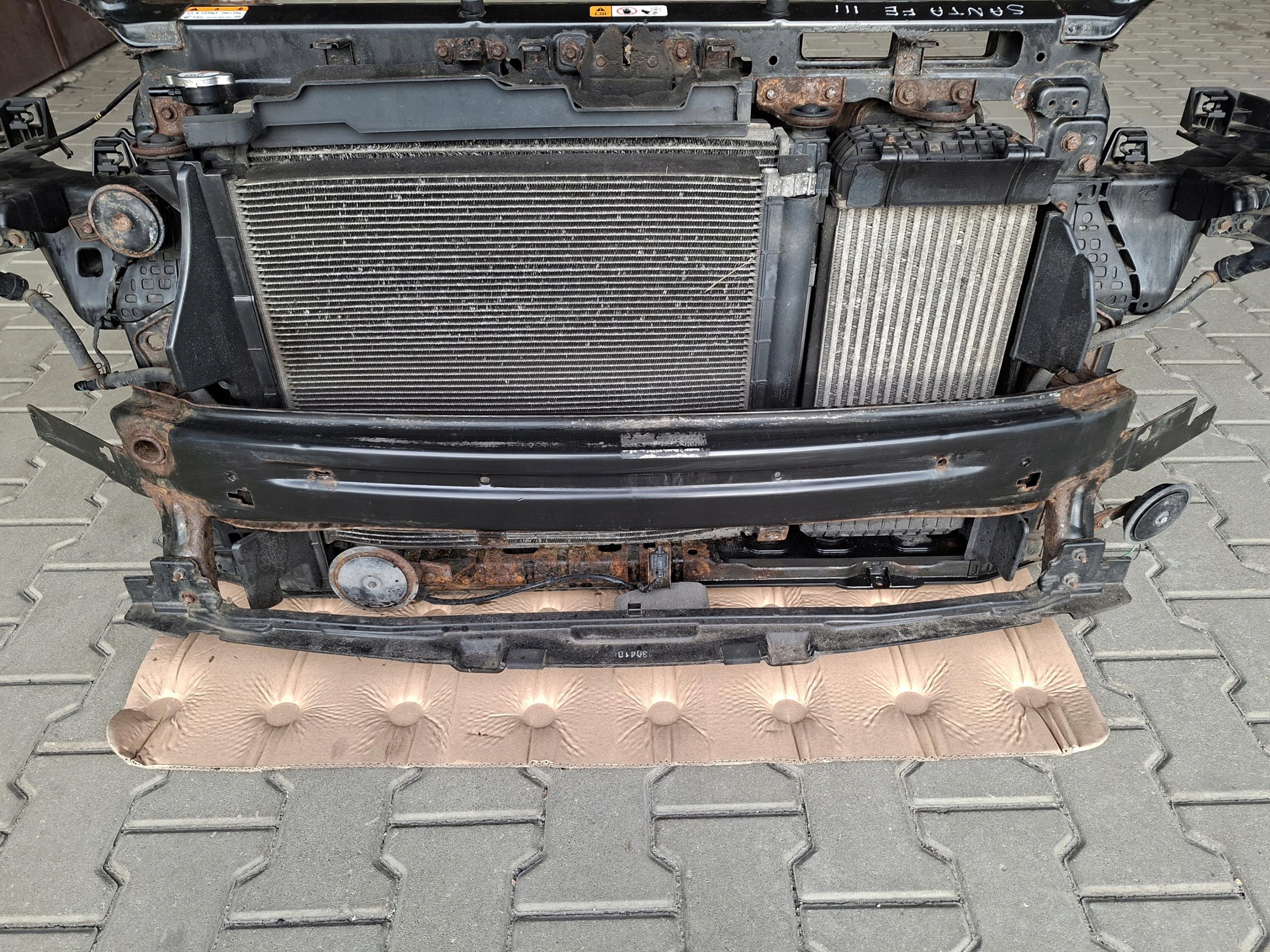 front body wall front pillar radiator HYUNDAI SANTA FE III 2.2 D CRDI