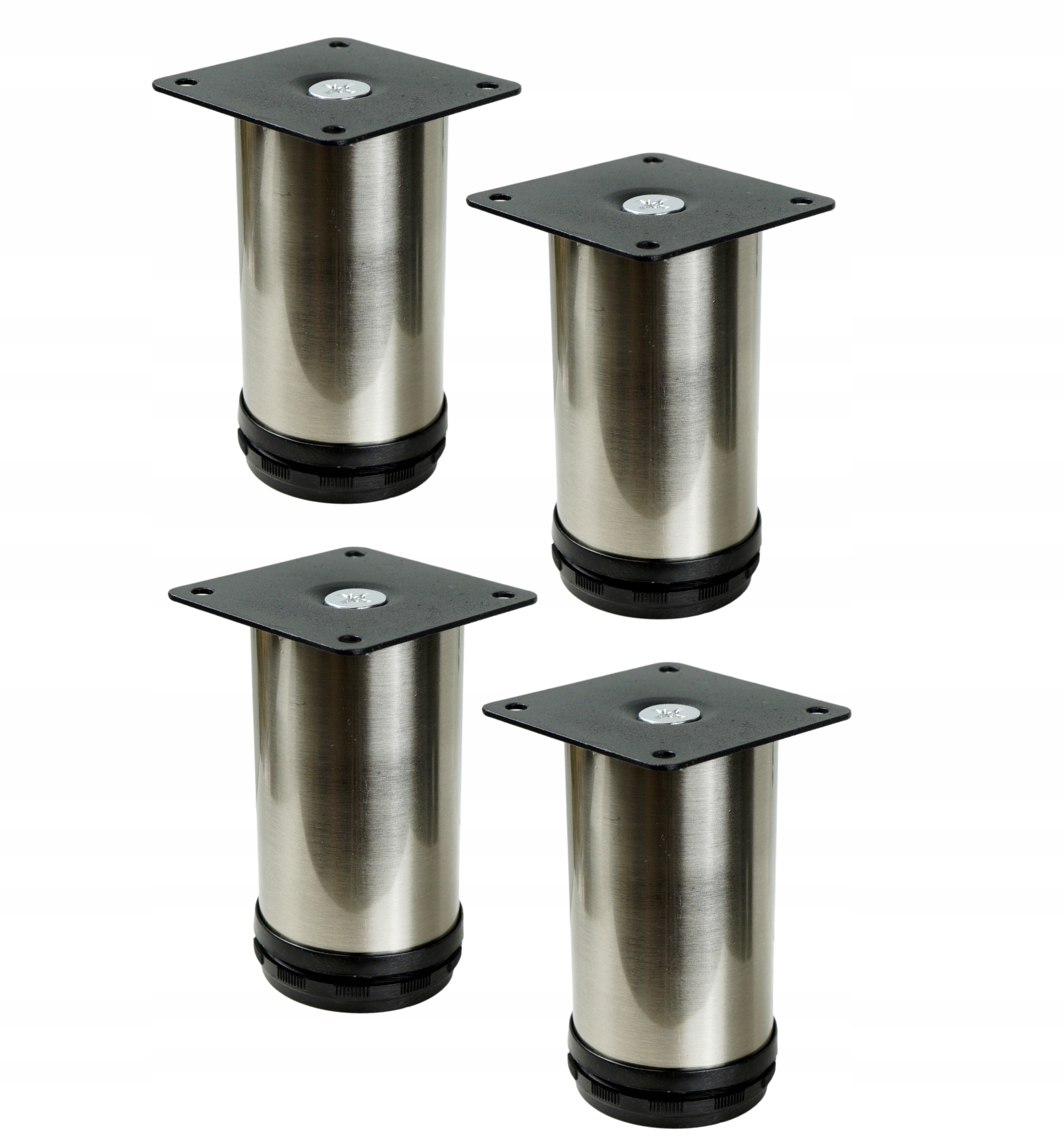 

Noga stalowa, regulowana z blachą, stal, 10 cm