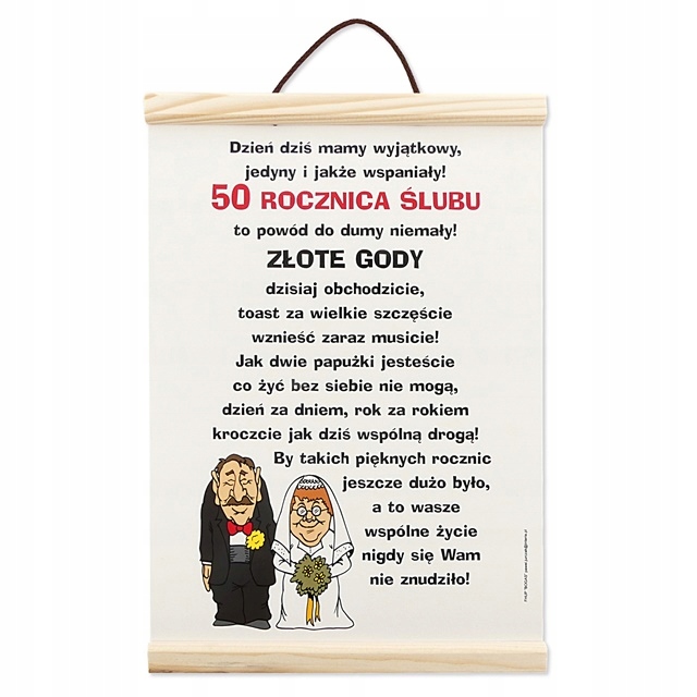 

Dyplom na 50 Rocznicę Ślubu Złote Gody