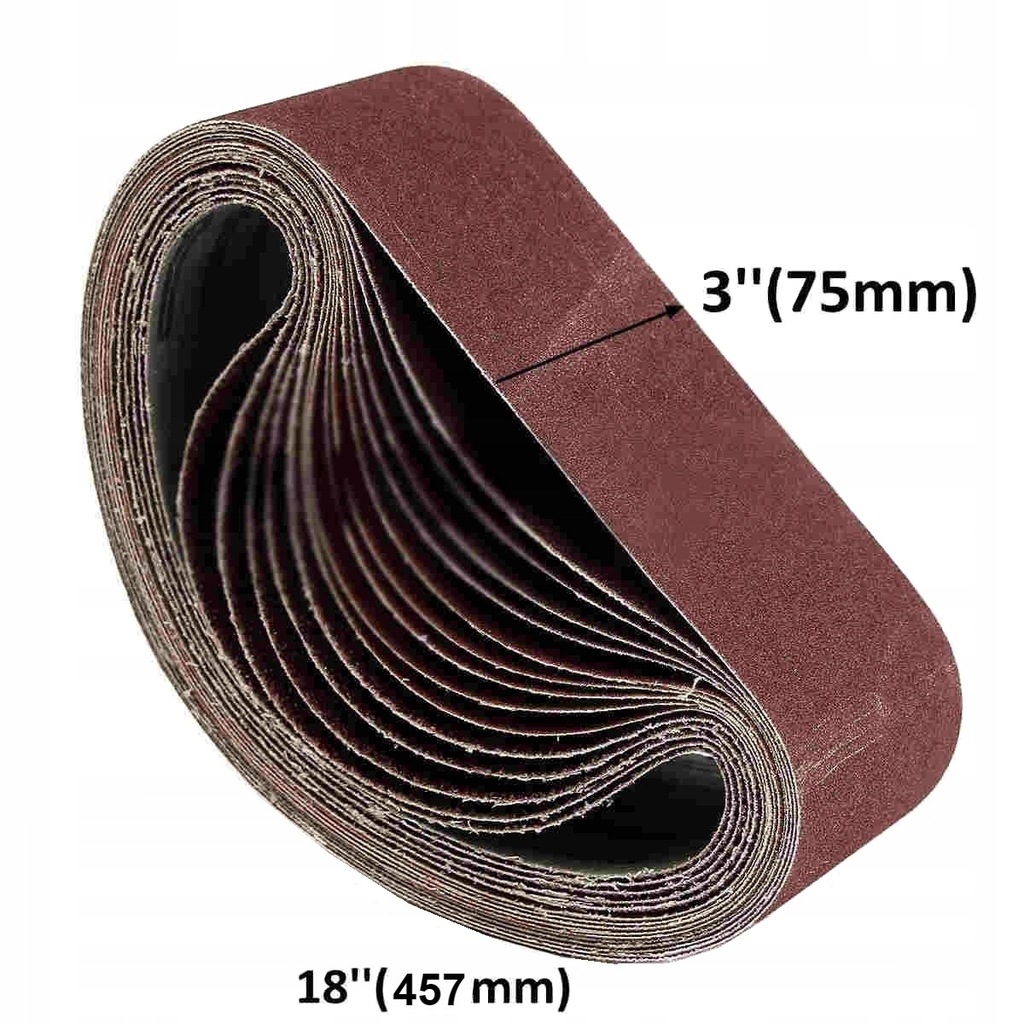 PAS BEZKOŃCOWY 75x457 P40 PAPIER ŚCIERNY PŁÓTNO DO SZLIFIERKI TAŚMOWEJ Kod producenta TT-457-p40-pasx10