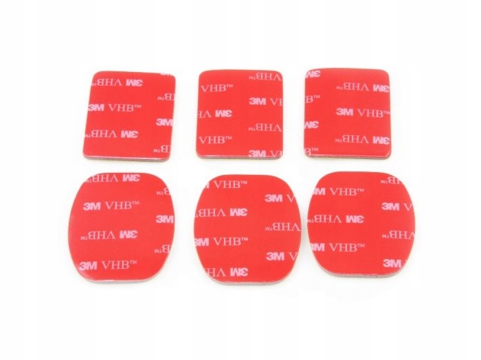 

Komplet 6x nalepka dwustronna 3M do GoPro Hero