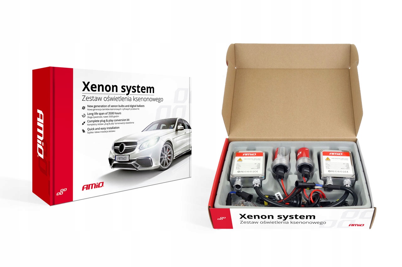 

Kompletny Zestaw Amio Xenon Żarniki H3 6000K