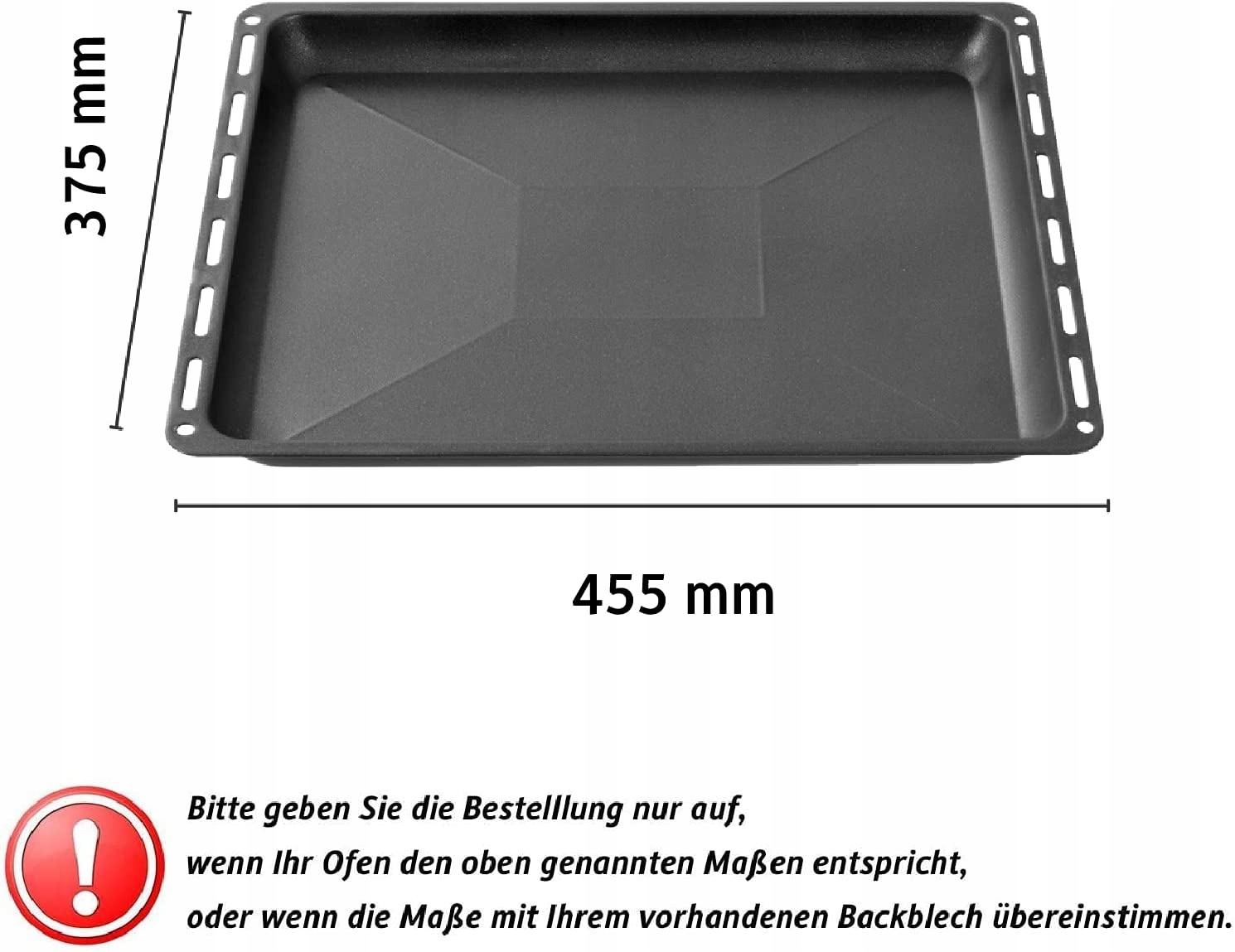 

blacha do piekarnika bosch 455 x 377 x 30 mm