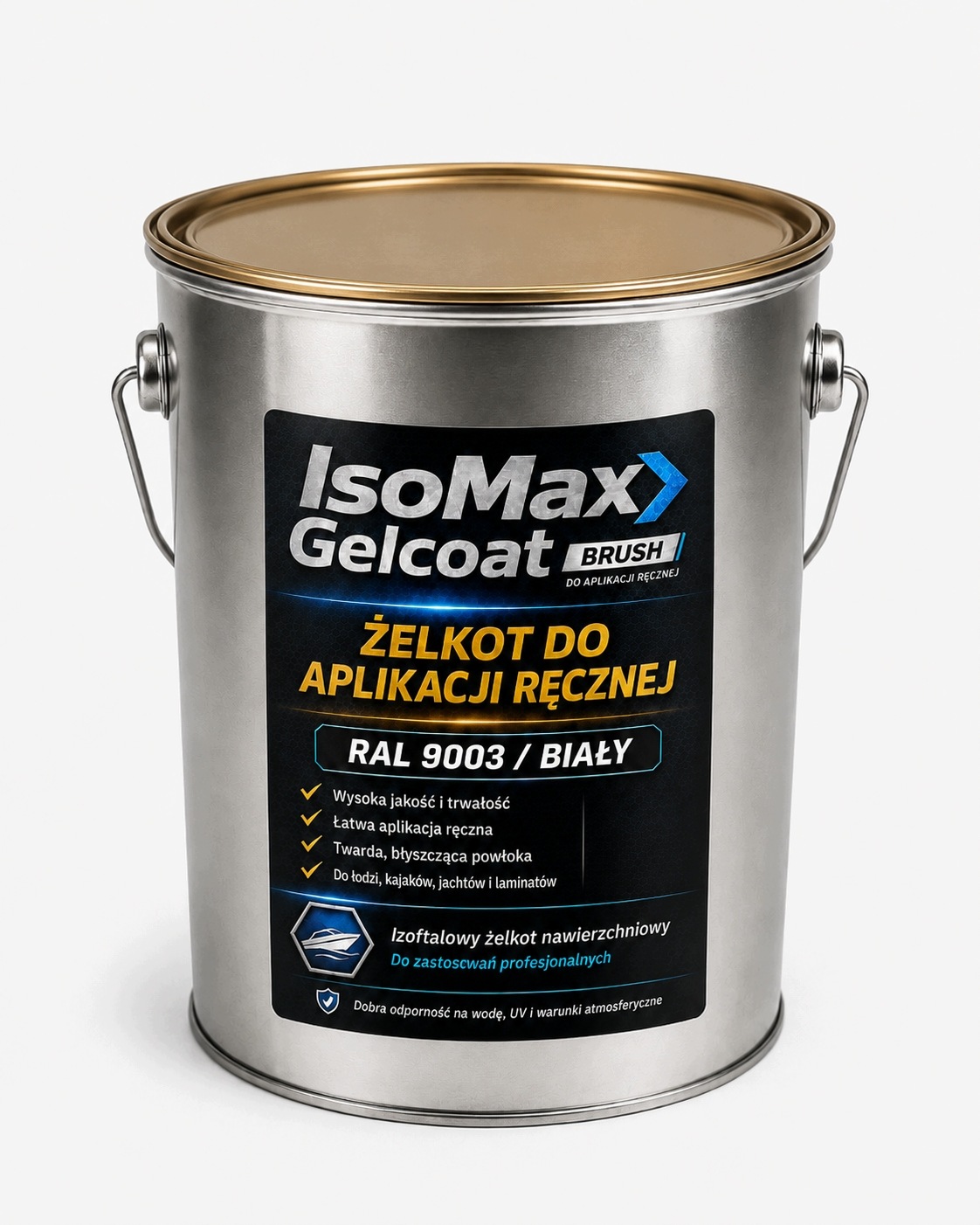 Izoftalový gelkot/topkot IsoMax Ral 9003 bílý 5 kg Loď, kemping, laminát