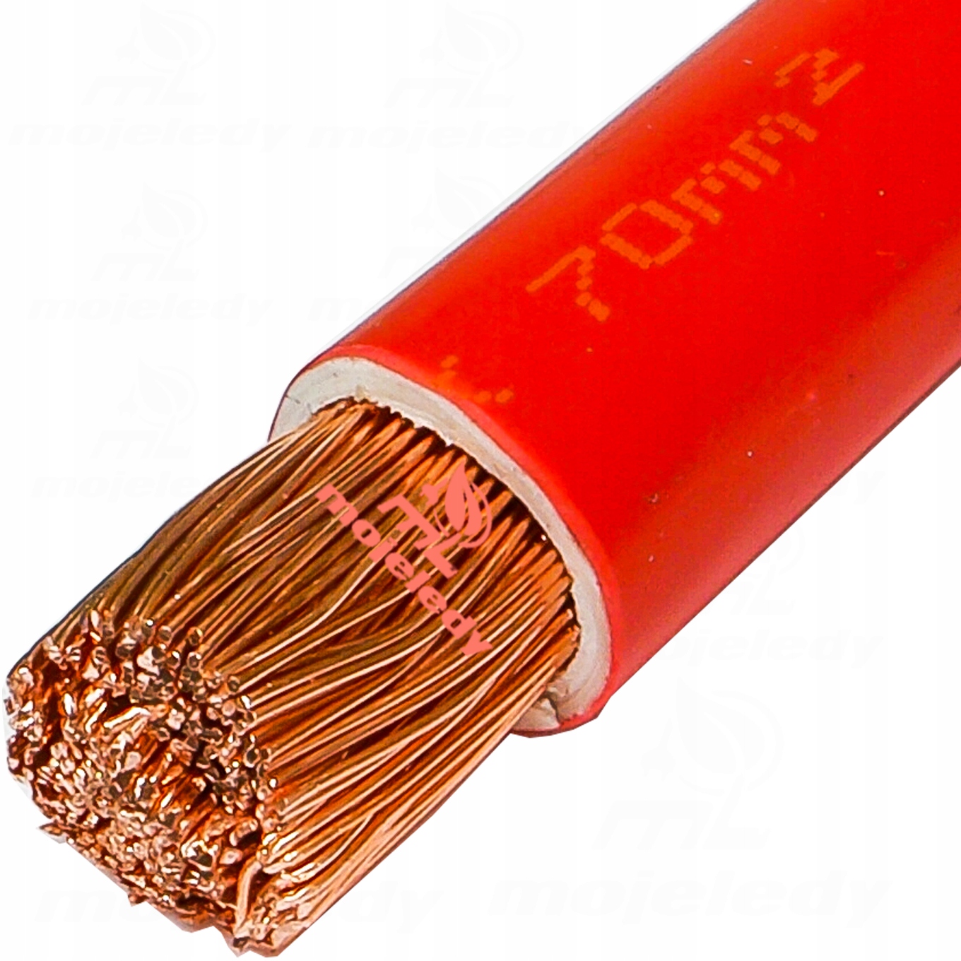 Kabel Lgy 1 x 70 mm 70 mm červený 450 V Cu měděný Bubnový