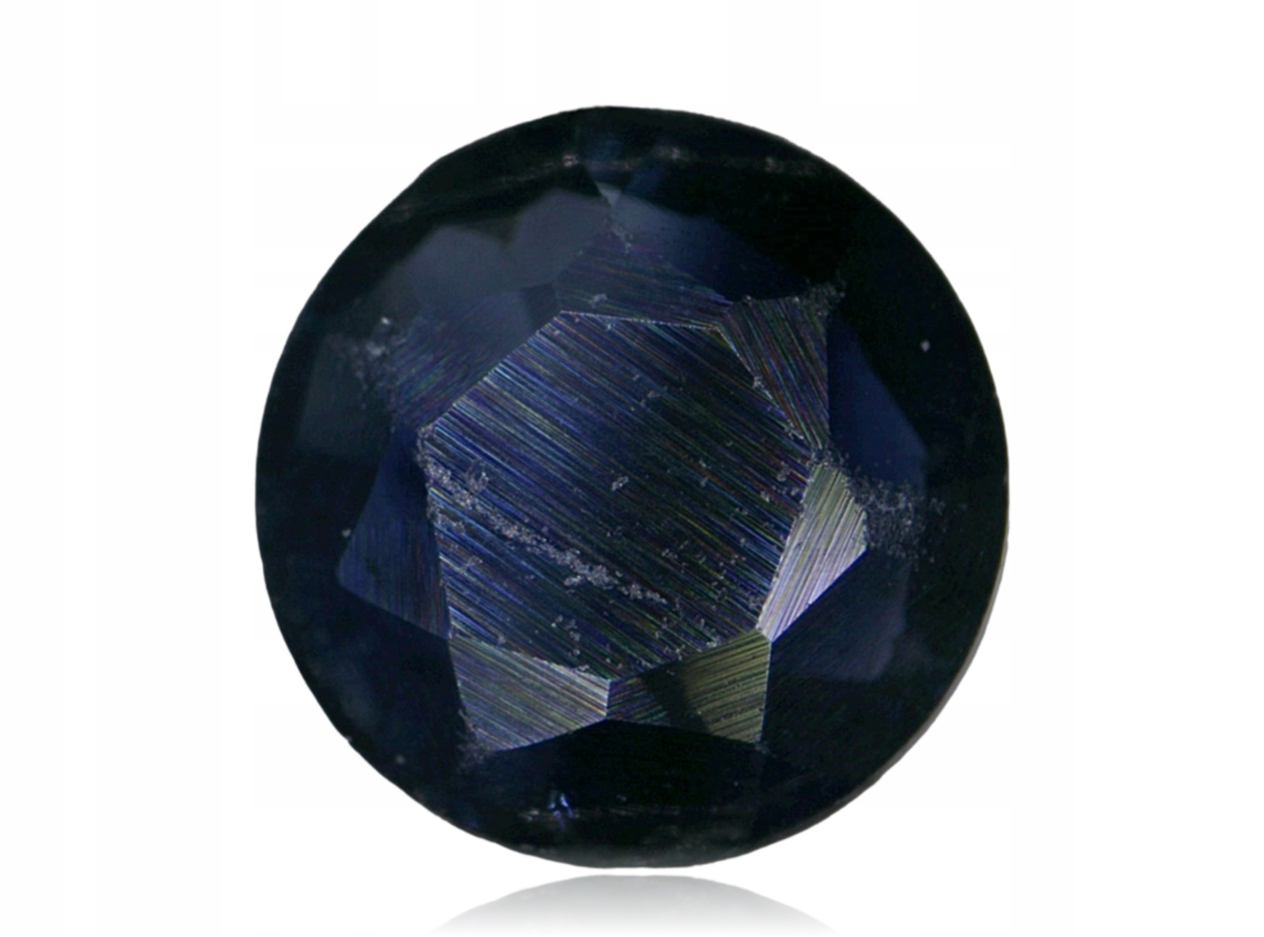 Safír 0.14ct Modrý Kulatý eCertifikát Wbd