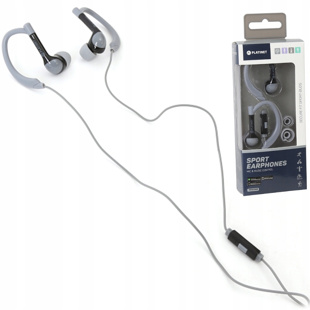 

Słuchawki douszne z mikrofon-em Sport Earphones