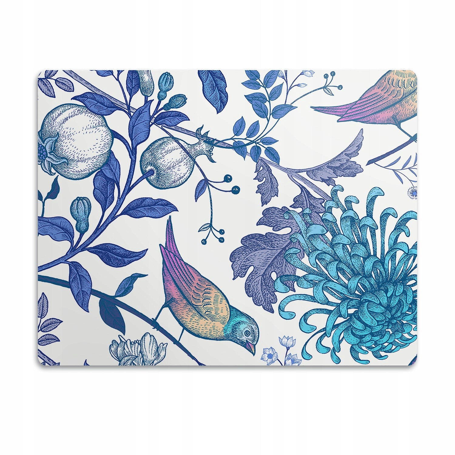 Levně Podložka pod misku pro psa Ptáci rostliny 60x40 cm