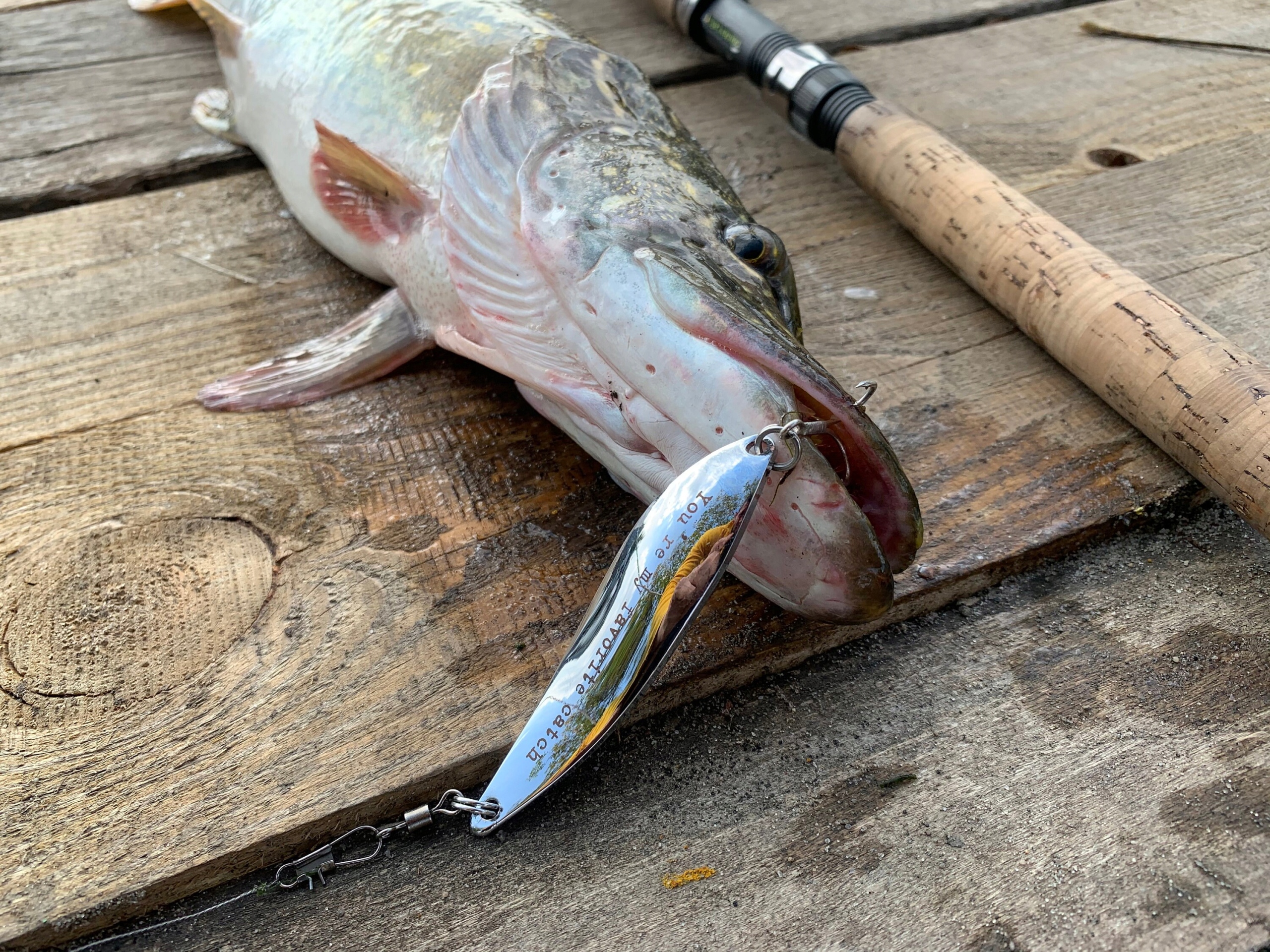 Prezent wędkarski PREZENT DLA wędkarza RYBAKA Srebna przynęta z grawerem Model 2 Silver