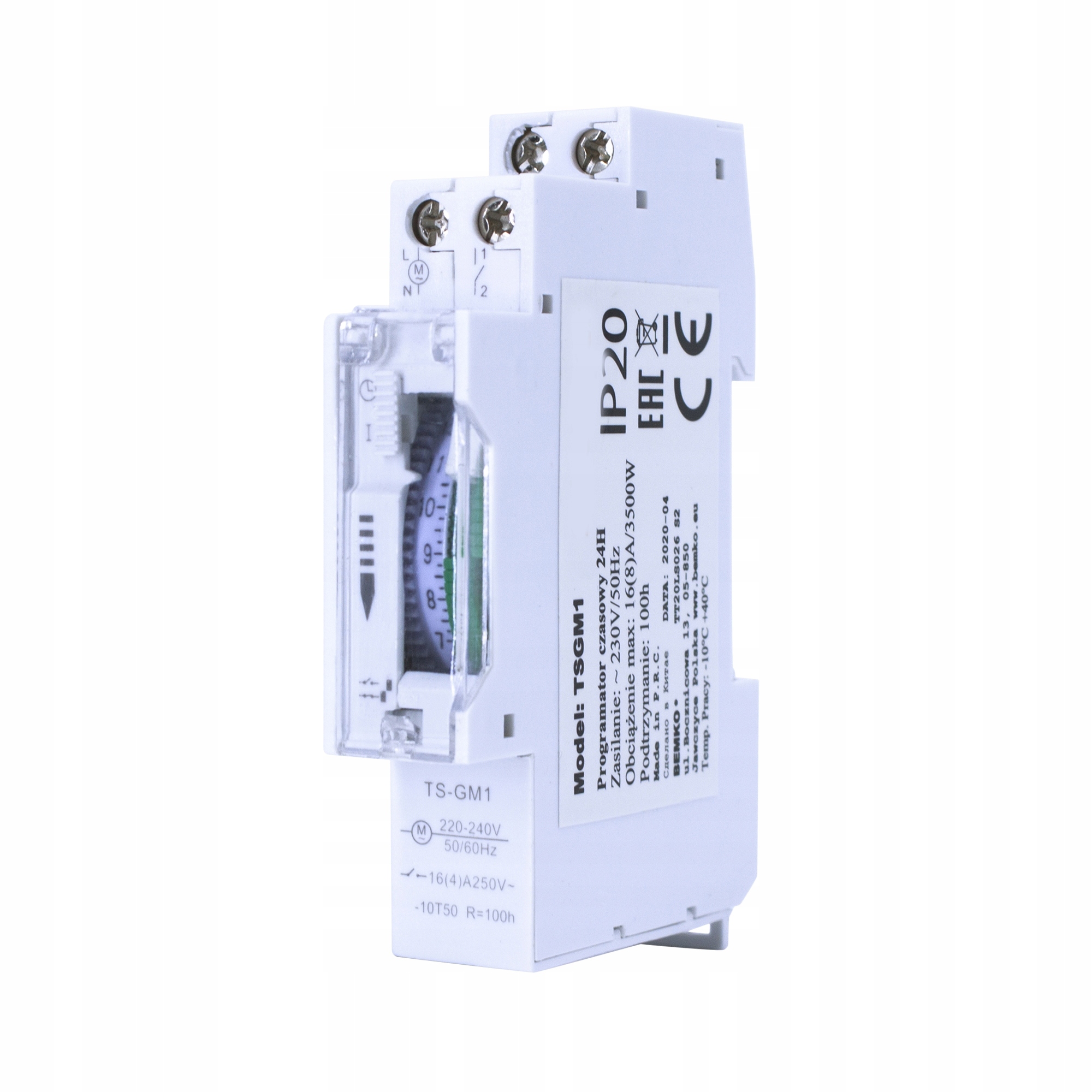 PROGRAMATOR CZASOWY NA SZYNĘ MECHANICZNY